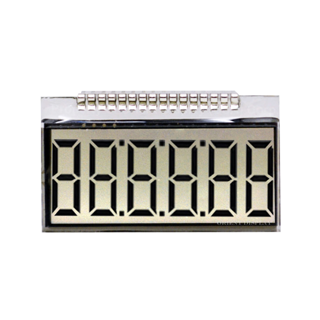 LCD GLASS 6 DIGITS TN+ REFL【OD-6010】