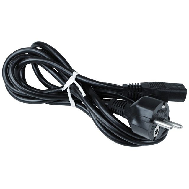 CORD, AC POWER, BLACK, 220V EURO【50545】