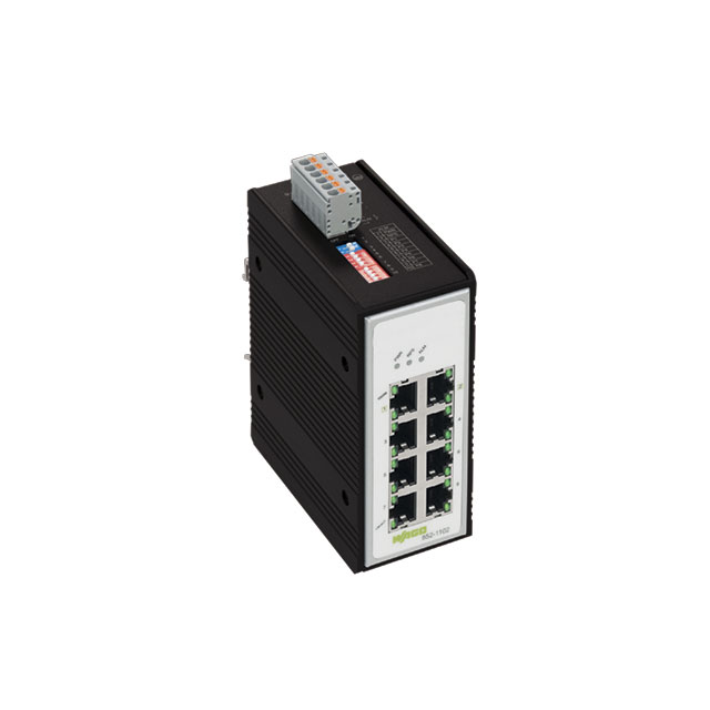 【852-1102】INDUSTRIAL-SWITCH; 8-PORT 1000BA