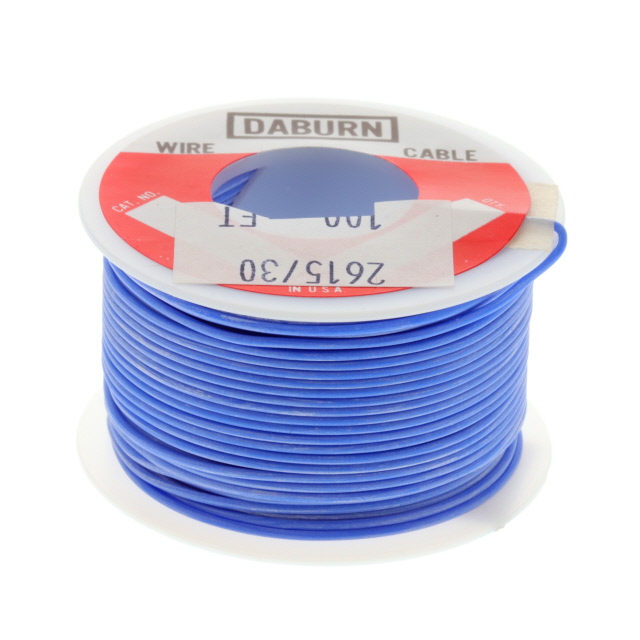 【2615/30-BU-100】HOOK-UP STRND 30AWG BLU 100'