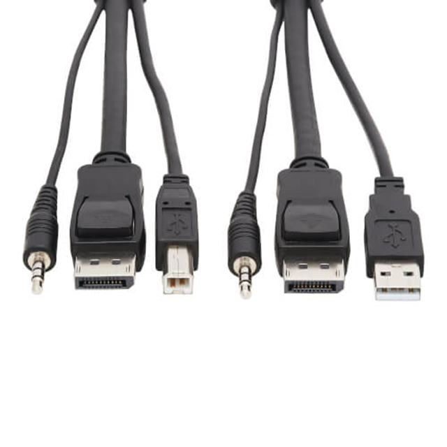 【P783-010】DISPLAYPORT KVM CABLE KIT, 3 IN