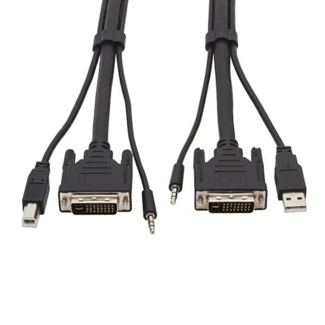 DVI KVM CABLE KIT, 3 IN 1 - DVI,【P784-010】