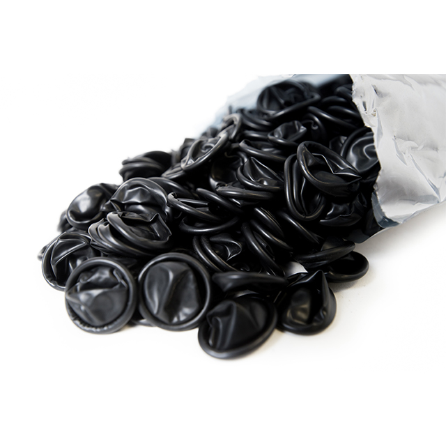 FINGER COTS LATEX BLACK MED【ESDFC-B-5M】