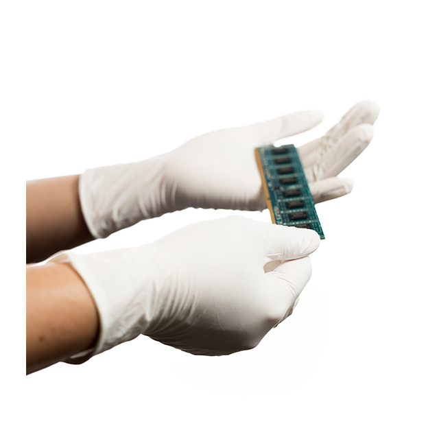 GLOVES NITRILE RUBBER WHT MED【NPF-9-M】