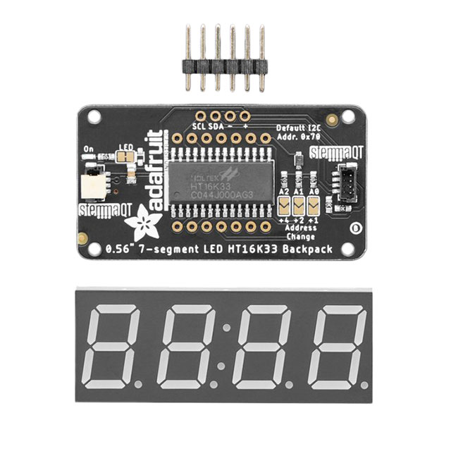 ADDRESS LED 7 SEGMENT I2C RED【878】