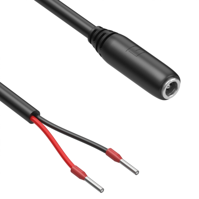 CBL ASSY 2.1MM JACK-FERRULES 6'【10-03641】