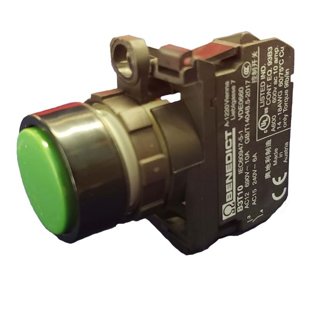 PB GREEN + CONNECTOR+1N/O【BS3D GN/10】