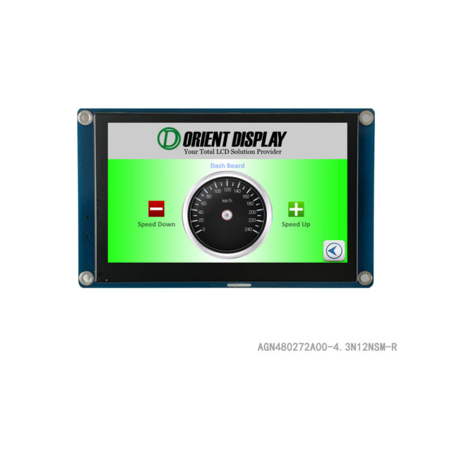 【AGN480272A00-4.3N12NSM-R】EMBED LCD 4.3" 480272 UART RTP
