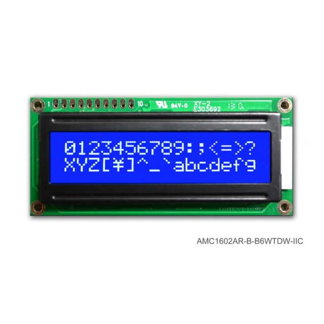 【AMC1601AR-B-Y6WFDY】LCD COB CHAR 16X1 Y/G TRANSF