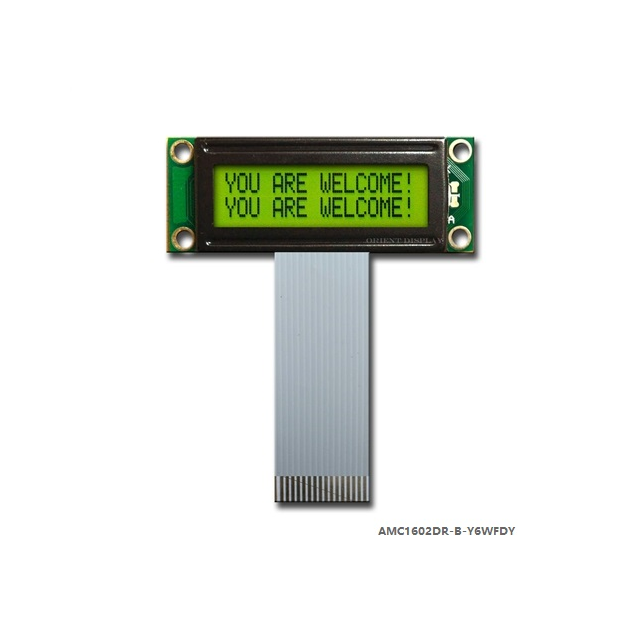 LCD COB CHAR 16X2 Y/G TRANSF【AMC1602DR-B-Y6WFDY】