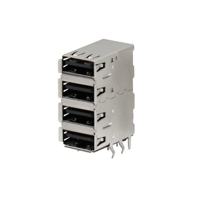 CONN RCPT USB2.0 TYPE A 4POS HRZ【SS-52100-004】