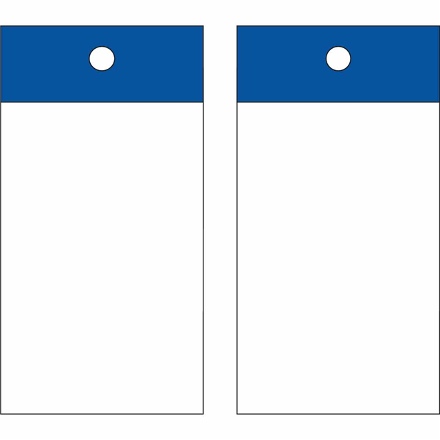 POLY SELF LAM TAG 5X1.5 BLANK BL【101983】
