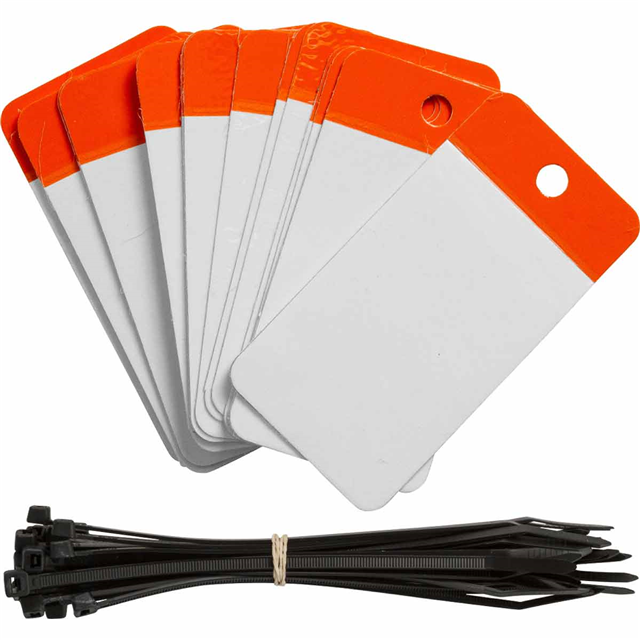 POLY SELF LAM TAG 2X4 BLANK ORG【102002】