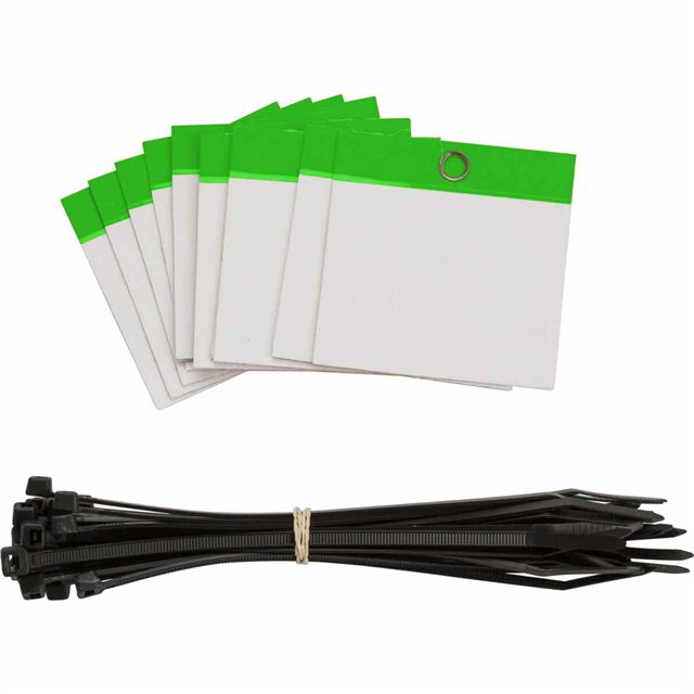 POLY SELF LAM TAG 3X3 BLANK GRN【102006】