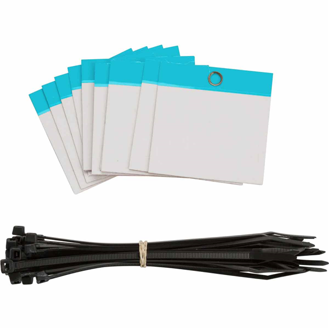 POLY SELF LAM TAG 3X3 BLANK BLU【102007】