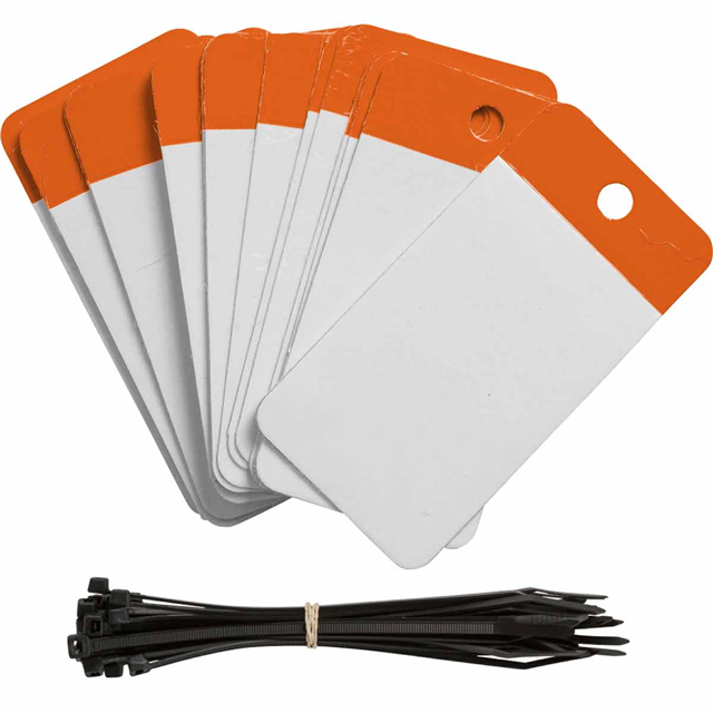 POLY SELF LAM TAG 3.25X5 BLANK O【102014】