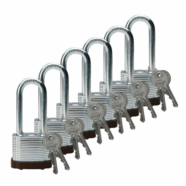 【102698】BRADY STEEL PADLOCK, 2.0" KD BRO