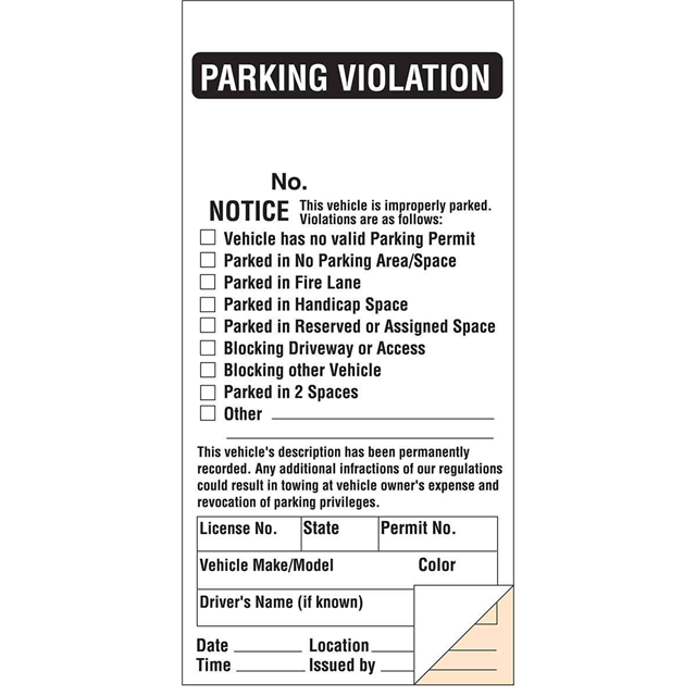 PARKING TICKET-PARKING VIOLATION【103649】