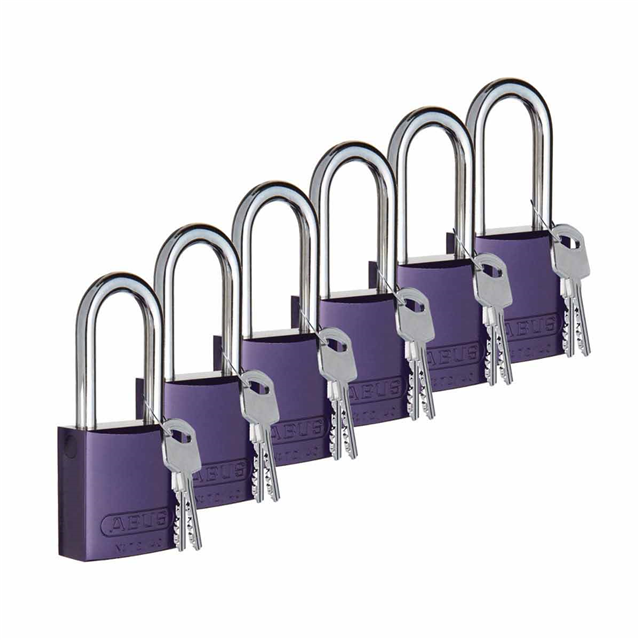 ABUS ALUM PADLOCK, 1.5" KD PURPL【104577】