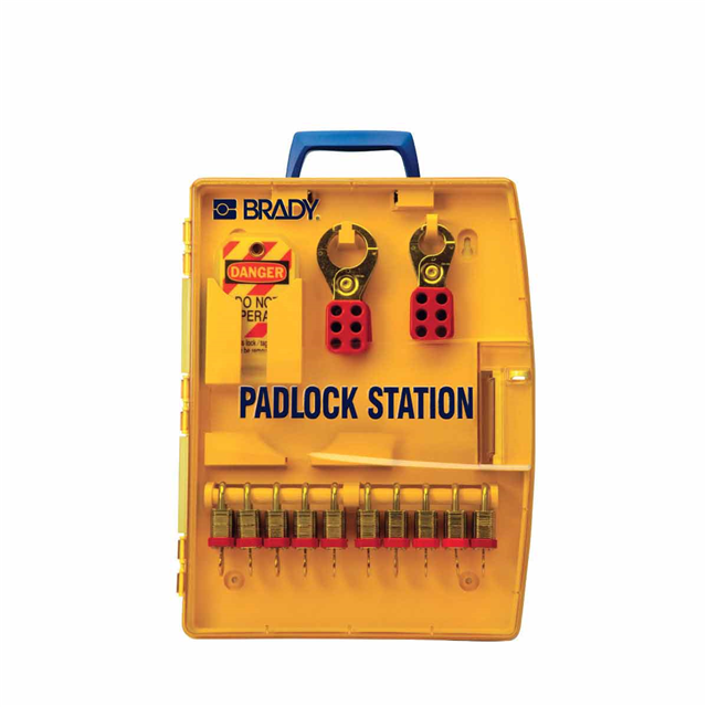【105931】PADLOCK STN W/10 STEEL PADLOCKS