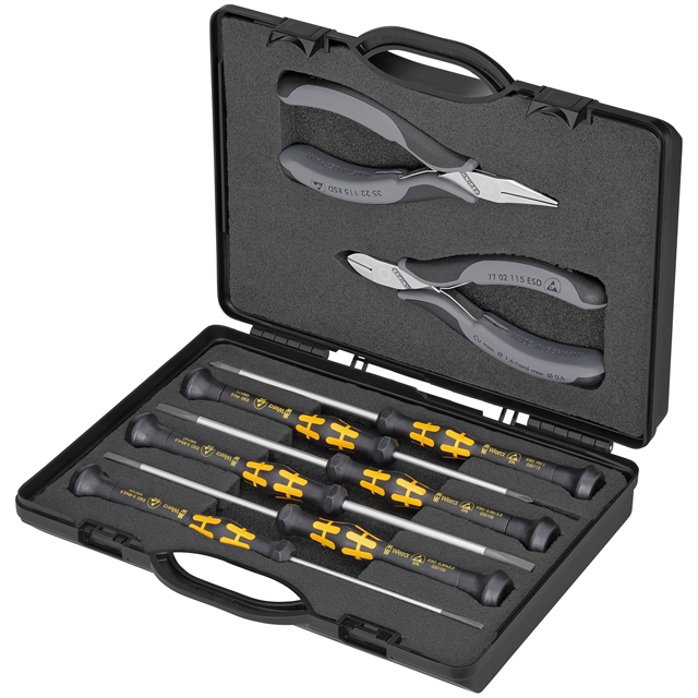 【00 20 18 ESD】TOOL SET ESD IN CASE 8/PC
