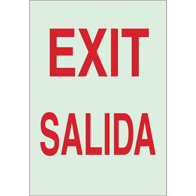 B324 10X7 RED/WHT ENGLISH/SPANIS【90155】