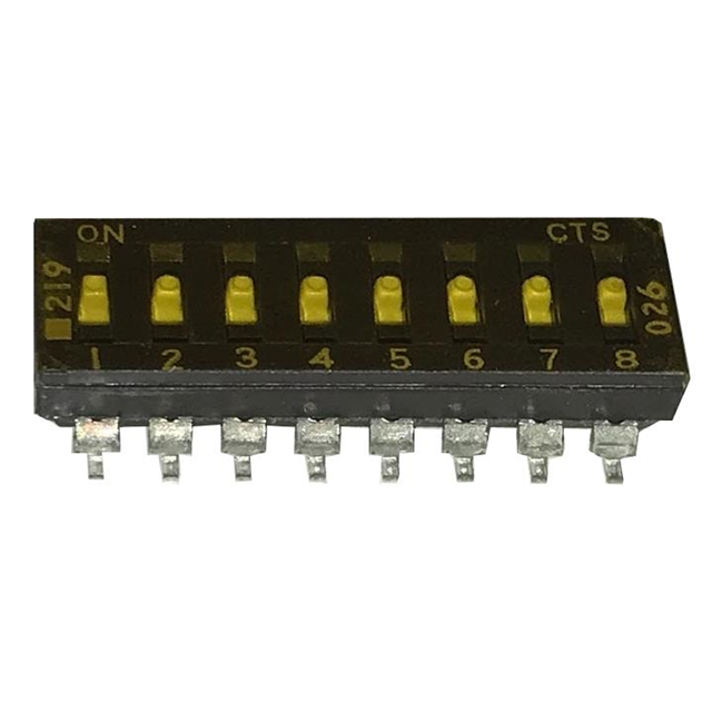 SWITCH SLIDE DIP SPST 0.1A 20V【219-8LPSTR】