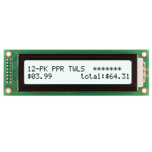 【NHD-0224BZ1-FSW-FBW】LCD MOD 48DIG 24X2 TRANSFLCT WHT