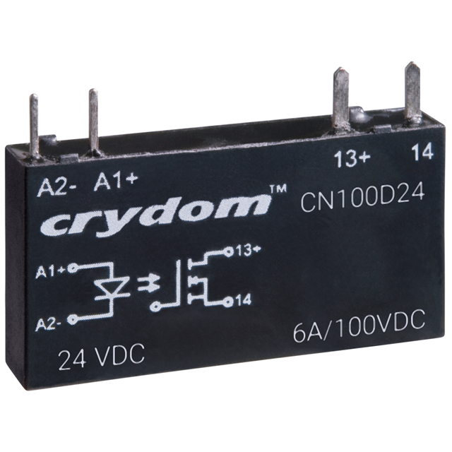 SSR RELAY SPST-NO 6A 0-100V【CN100D24】