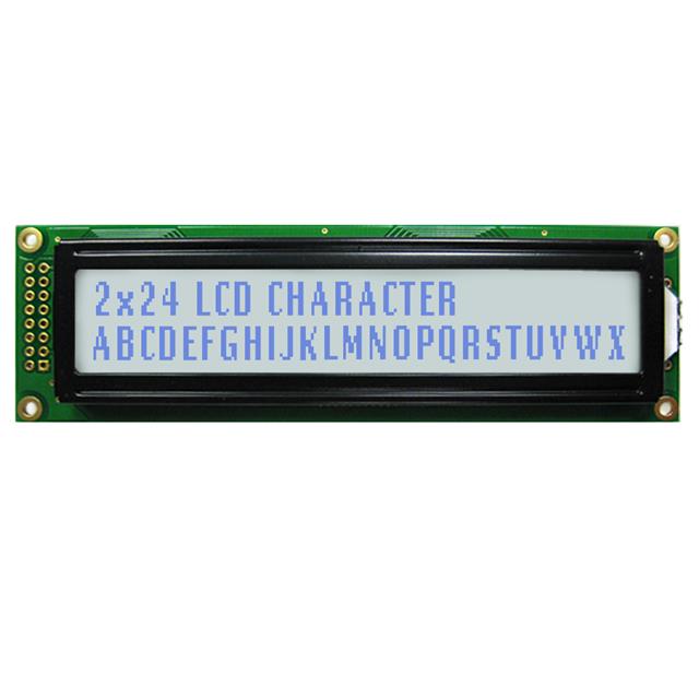 【NHD-0224AZ-FSW-GBW】LCD MOD 48DIG 24X2 TRANSFLCT WHT
