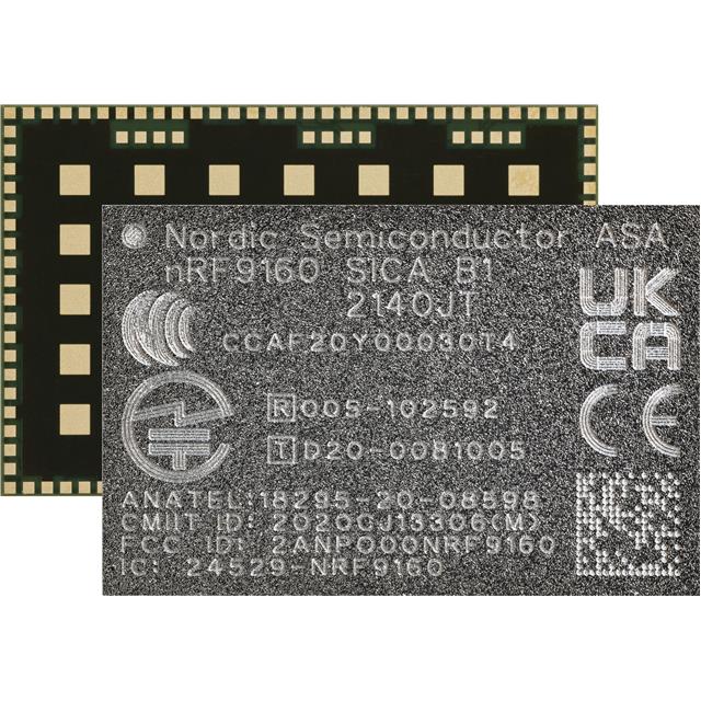 IC RF TXRX+MCU CELLULAR 127LGA [digi-reel品]【NRF9160-SICA-B1A-R】