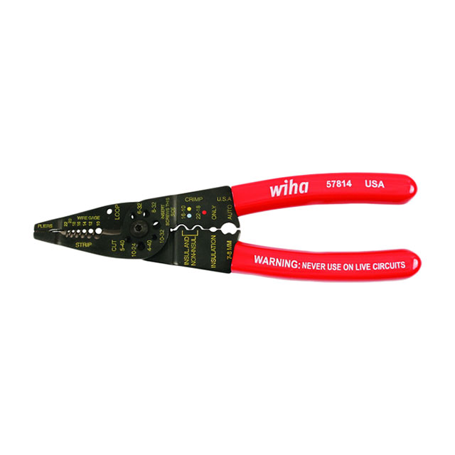 PLIERS/STRIPPERS COMBO AWG 10-22【57814】