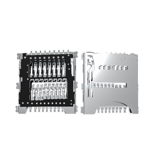 【10102166A812A】CONN MICROSD CARD R/A SMD [digi-reel品]