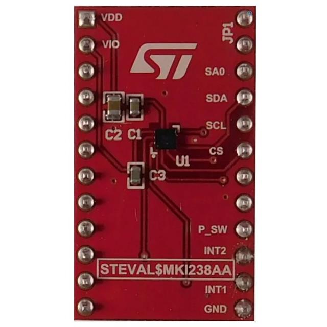 LIS2DUX12加速度センサ用アダプタボード【STEVAL-MKI238A】