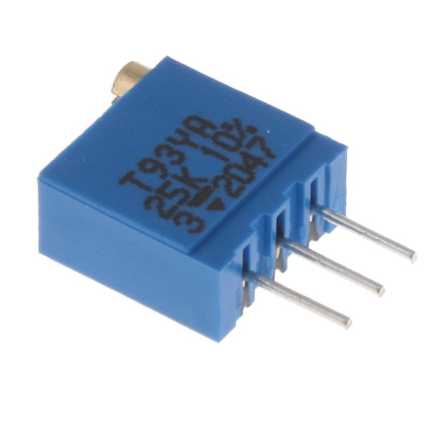 【T93YA253KT20】TRIMMER 25K OHM 0.5W PC PIN TOP