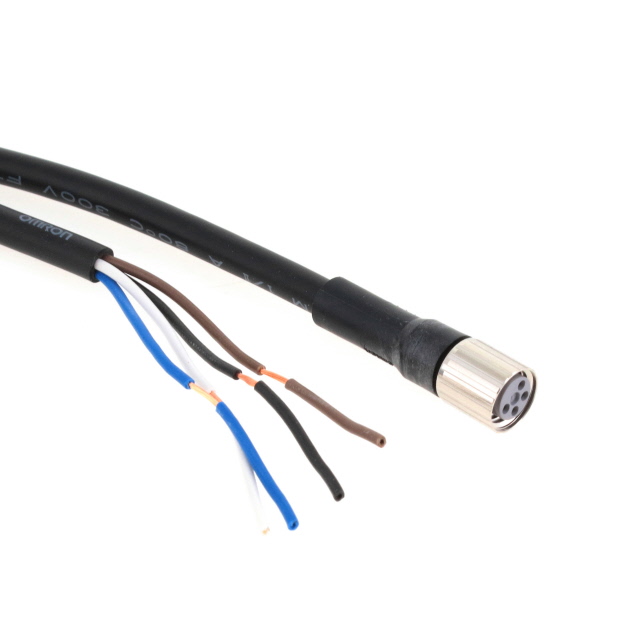 【XS3F-M8PVC4S2M】CIRC CBL 4POS PLUG TO WIRE 6.56'