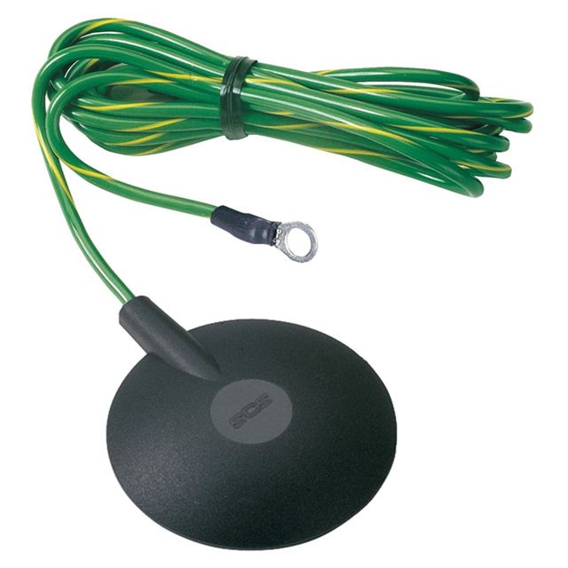 GROUND CORD 10MM STUD 15' NO RES【770115】