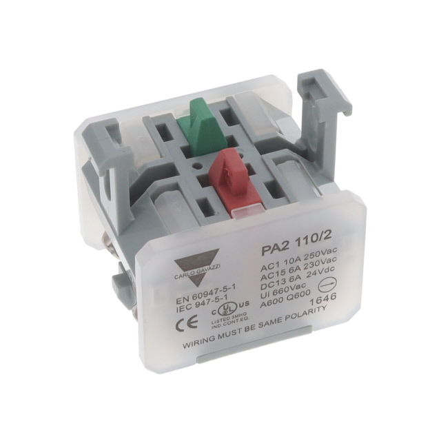 【PA2110/2】CONTACT BLK DPST-NO/NC 10A 250V