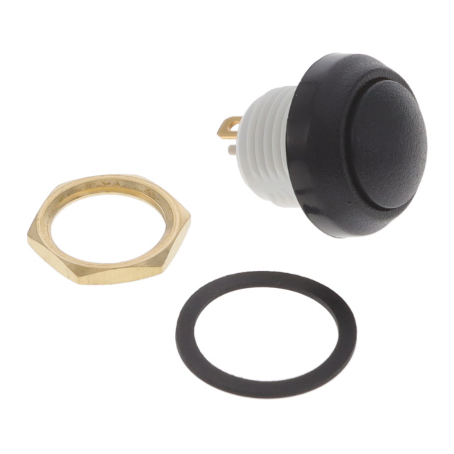 【W48-2-RB-N-BK-B】PBS 12MM SPST 0.1A 48V MAINTAIN