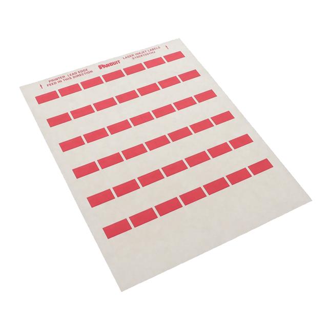 【S100X150YHJ】LABEL SELF LAMINATING RED 42/SHT