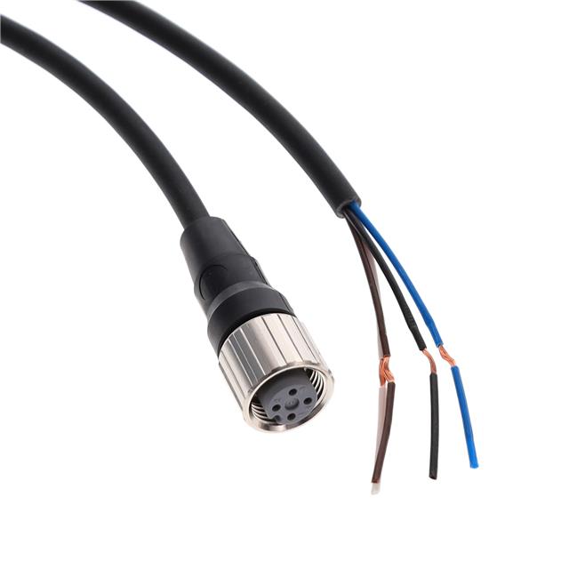 【XS2F-M12PUR4S2M】CIRC CBL 4POS PLUG TO WIRE 6.56'