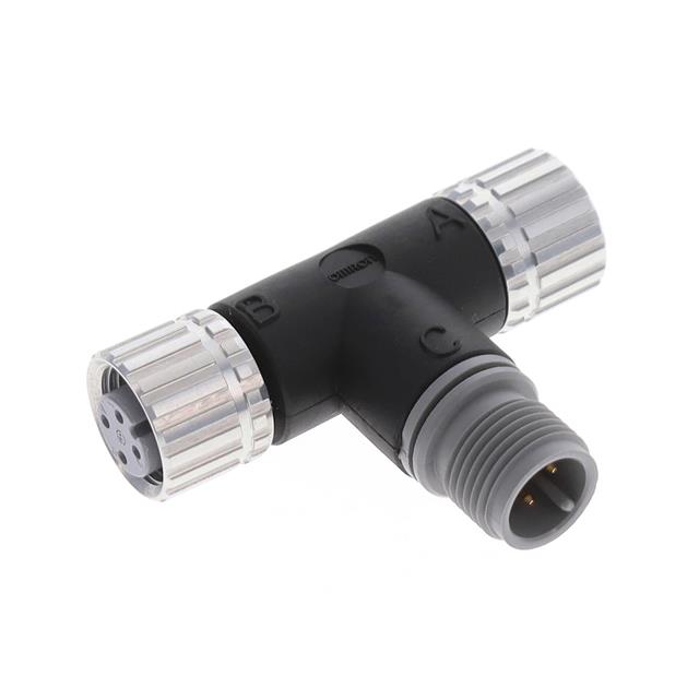 【XS2R-D422-1】CONN T-ADPT 4P-4/4P M-F/F INLINE