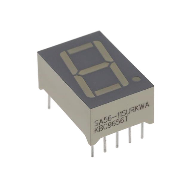 【SA56-11SURKWA】DISPLAY 7SEG 0.56" SGL RED 10DIP