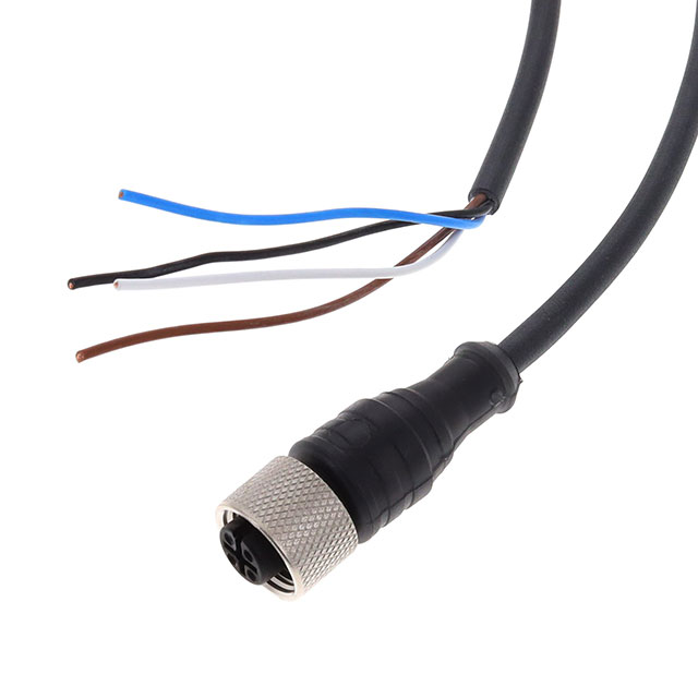 【XZCP1141L5】CIRC CBL 4POS PLUG TO WIRE 16.4'