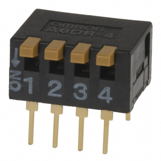 SWITCH PIANO DIP SPST 0.03A 30V【A6DR-4100】