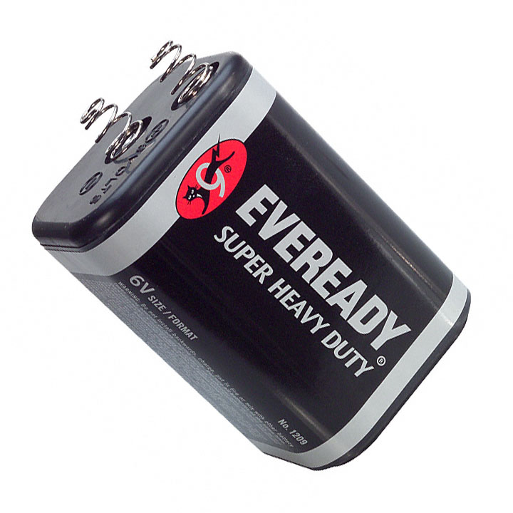 【1209】BATTERY ZINC CARBON 6V