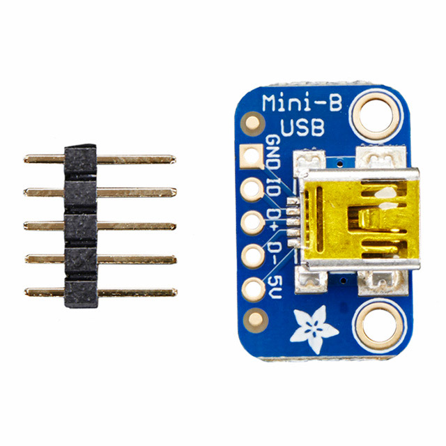 【1764】USB MINI-B BREAKOUT BOARD