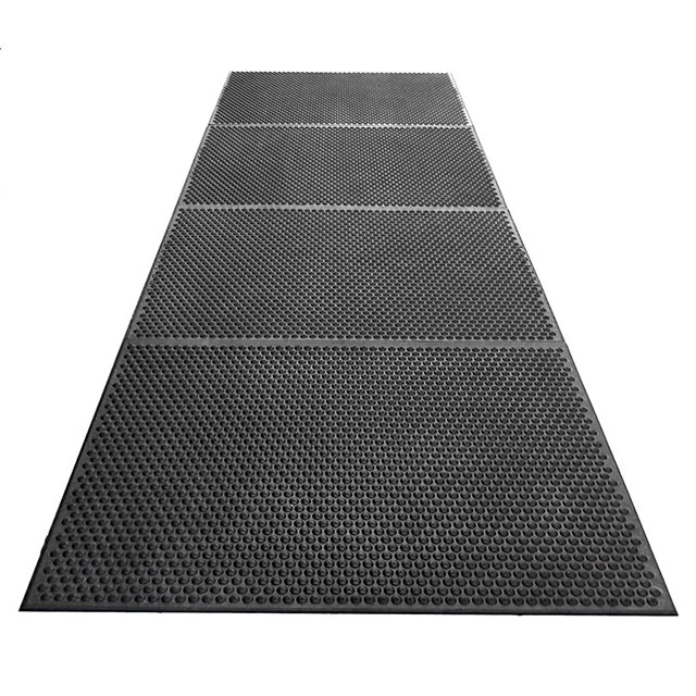 FLOOR RUNNER RUBBER BLACK 10'【40937】