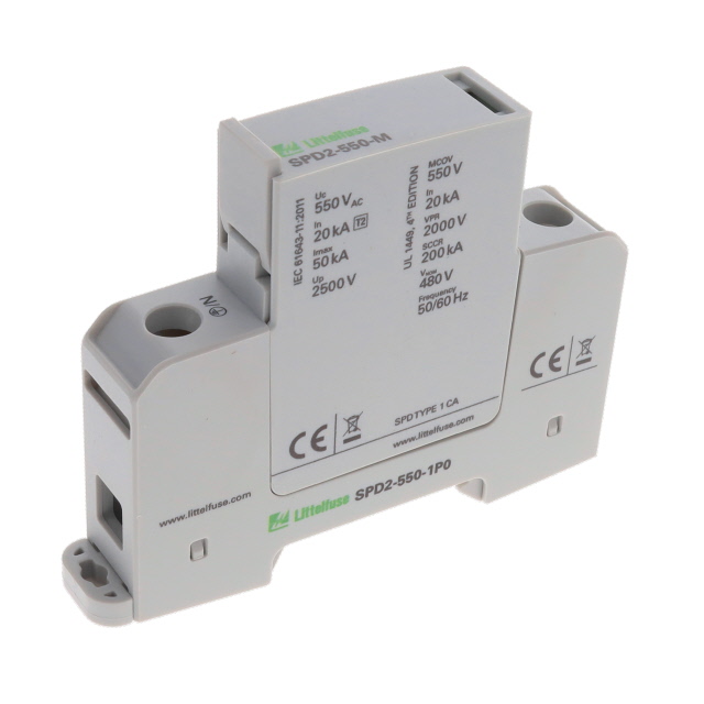 【SPD2-550-1P0】SPD TYP 1/TYP 2 550V MCOV 1 POLE