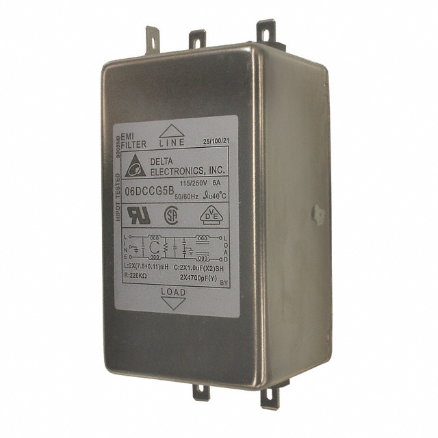 LINE FILTER 115V/250VAC 6A CHASS【06DCCG5B】